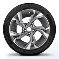 18 inch 5-spoke Y-shaped polished aluminum alloy wheels