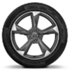 19 inch 5-spoke aluminum alloy wheels